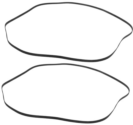 Abaodam Correa Plana De Repuesto Tocadiscos 2piezas 460mm Ancho 4.5mm Goma Duradera