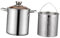 PHENOFICE Stainless Steel Griddle Fryer Pan Basket Pan Deep Fryer Kit Mini Fryer for Chicken Chips Easy to Use