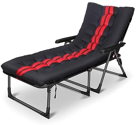 Lsoiup Extra breiter Lounge-Sessel, gepolsterter Klappsitz, Sonnenliege für den Außenbereich für die Terrasse am Pool im Garten, Terrassenliegen
