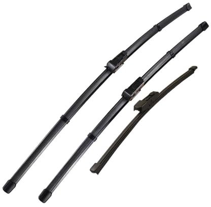 Limpiaparabrisas Para Skoda Para Karoq 2017-2023 Escobillas Para Parabrisas De 26+18+13 Juego De Escobillas Limpiaparabrisas Delanteras Y Traseras LHD Escobillas limpiaparabrisas coche