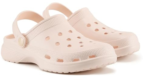 VIVASHOES Women’s Classic Clogs – Lightweight Waterproof Slip-On Shoes with Breathable Design & Strap – Comfortable Everyday Garden, Beach & Home Footwear – True to Size Good for Wide Fit