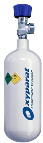Sauerstoffflasche medizinischer Sauerstoff 1 Liter Volumen