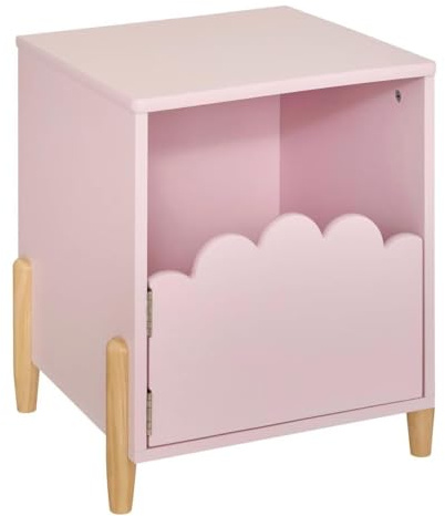 Paris Prix Atmosphera for Kids - Table de Chevet Enfant Douceur 40cm Rose