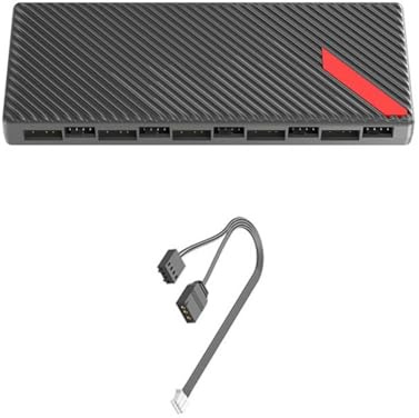 PURPLELILY ARGB And 5V/3PIN Case Fan Power Supply Cable Splitter & Splitter For PC Accessories ARGB PWM For PC