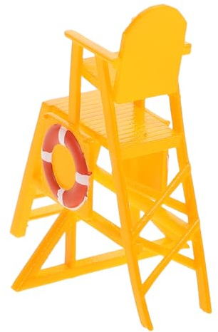 FRCOLOR 64 Jaune en Résine, Mobilier de Plage Décoratif pour Maison de Poupée, Accessoire Créatif pour Piscine, Jeu et Décoration Extérieure