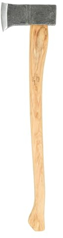 1844 Helko Werk Spaltaxt Sachsen – Hochwertige Spaltaxt aus C50-Kohlenstoffstahl (47–55 HRC), 2800 g Kopfgewicht, 80 cm Hickory-Stiel, inklusive Lederschutz – Ideal zum Spalten von Kaminholz