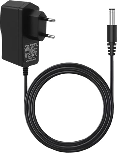 12V 0.5A Alimentación, 12V Adaptador de Corriente con Conector 5.5x2.1mm | 6W Fuente de Alimentación Universal AC 100–240V a DC 6W con Conector 5.5x2.1mm, Adaptador Corriente para Cámaras CCTV, 1 M