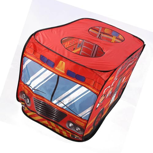 Acouto Eiswagen, Polizisten-Bus-Zelt, LKW-Spielhaus, Polizisten-Bus, das Baby-Tüll-Zelt, Tragbares, Feuerwehrauto-, Spielhaus, Spielzelt (Tippe A)