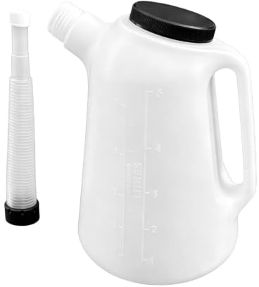 Jouet Flottant Sous- | Éducatif Crèche Plage | Broc doseur de 5L en plastique résistant aux chocs avec bec verseur étanche et couvercle pour vidange et cuisine.