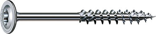 SPAX Holzbauschraube, 8,0 x 450 mm, 25 Stück, T-STAR plus, Tellerkopf, Teilgewinde, 4CUT, WIROX A3J, 251010804505