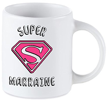Tip Top Tshirt Mug céramique Super Marraine 350ml