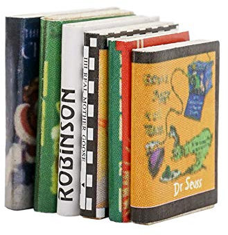 Odoria 1/12 Miniatur Bücher 6 Stück Puppenhaus Zubehör