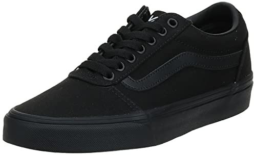 Vans Unisex Kids Ward Sneaker, Canvas Black Black, 2 UK Child