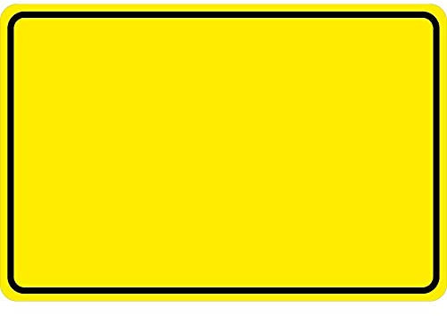 Schild Kunststoffschild Warnschild zum selbst beschriften - 308959/2 gelb - Gr. ca. 30 x 20 cm