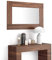 MOBILI FIVER, Evolution Rechteckiger Wandspiegel, 118 x 73 cm, Nussbaum Canaletto, Made In Italy