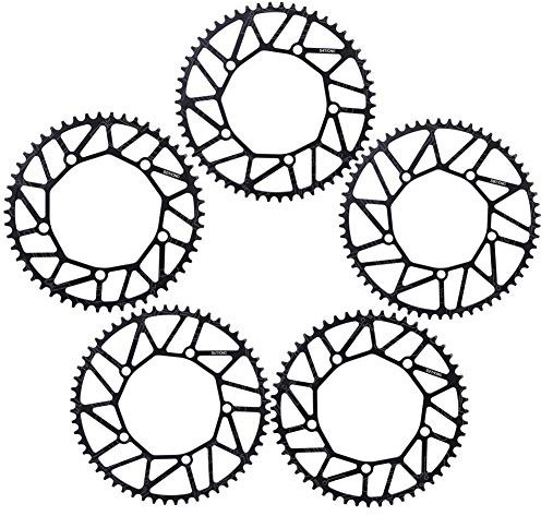 VGEBY Fahrrad Kettenblatt, 130BCD Schmale Breite Z?hne Kurbel 5 Loch Single Disc Kettenbl?tter (58T)