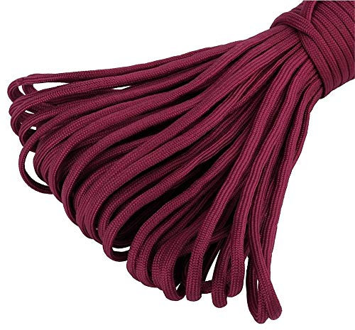 King of Trade MicroCord Paracord Schnüre Nylonleine 2 mm stark, 5 m lang Farbe Wine