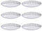 Lurrose 6 Stück Aluminiumlegierung-Backformen Backformen Kuchen Schiffform Backform