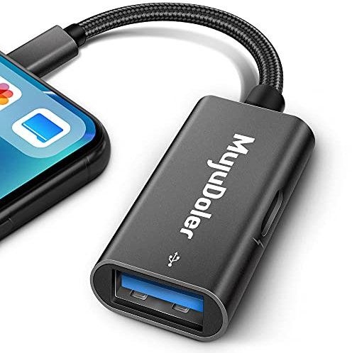 MujuDoler USB Adapter for iPhone iPad, iPhone iPad USB Adapter Sturdy USB 3.0 OTG Female Adapter for Camera Connection Kit, MIDI Keyboard, USB Flash Drive, Mouse, Plug and Play