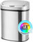 Poubelle Automatique 38L Inox Brossé avec Filtre ANTI-ODEUR et Revêtement ANTI-TRACE | Bac à ordures Electronique Cuisine Salle de Bain en Acier Inoxydable | Couvercle Electrique | Sac 30 ou 40 litres