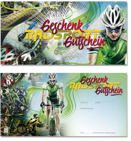 GESCHENKGUTSCHEINcom by POS-HAUER. 100 Gutscheine, blanko zum selbst Ausfüllen. Für Fahrradhandel Fahrrad Bike Radsport.