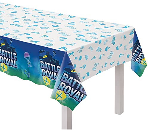 Amscan 9912577 - Kids Battle Royal Gamers Birthday Party Paper Table Cover - 1.8m x 1.2m
