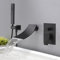 Wasserhahn Wasserfall Wandmontage Badewannenarmatur Schwarz Mit Handbrause Duschsysteme Wannenarmatur Wasserfall Auslauf Wandhalterung Einhandmischer Wasserhahn Badewanne Für Bad Dusche