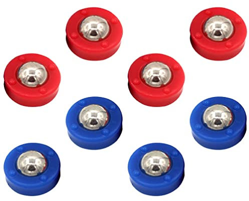 ABOOFAN 8 Stücke Shuffleboard Ersatz Pucks Mini Board Pucks Tischplatte Rollen Board Curling Zubehör