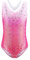 FINGER TEN Gymnastikanzug Mädchen Kurzarm Langarm Kinder Ballettanzug Gymnastik Training Gymnastikbody Trikotanzug Tanz Kleid Ballettkleid (Rosa, Tag 8A (7-8 Jahre))