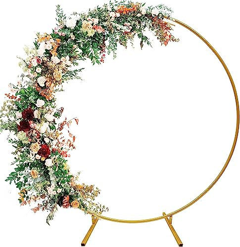 1.8M Metall Luftballon Bogen Kit,DIY Gebogene Bögen,Eisen Hochzeitsbogen,DIY Metall Runde Ballon Bogen Girlande,Runder Ring Ballonbogen Kit,Blumen Deko für Geburtstag Party,Hochzeit,Weihnachten