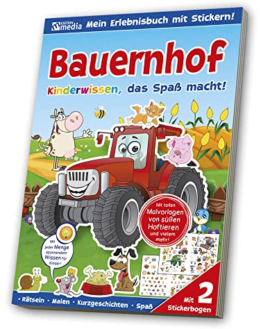 Sticker-Übungsbuch - Bauernhof, Natur
