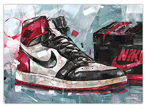 JosHoppenbrouwers Air Jordan 1 Poster Black Toe (50 x 70 cm)