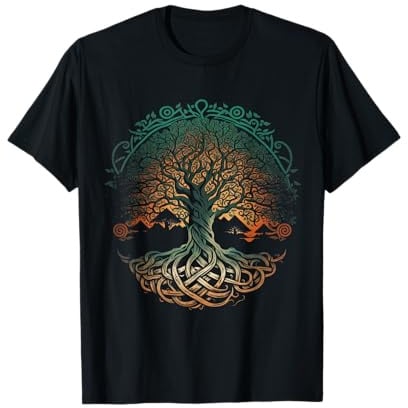 Baum des Lebens Wikinger Midgard Thor Walhalla T-Shirt