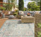 the carpet Palma - vielseitiger Indoor- & Outdoor-Teppich, modernes Design, Wohnzimmer, wetterfest & UV-beständig, langlebig und pflegeleicht, Balkon, Wintergarten, Grau-Orient, 80 x 300 cm