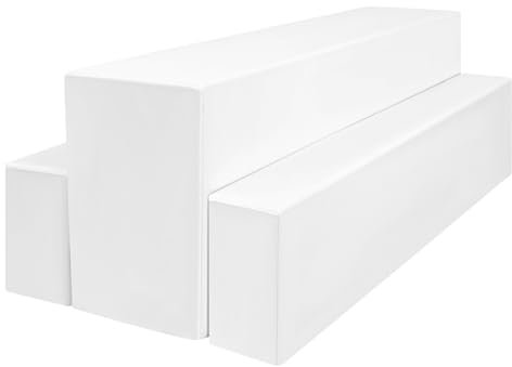Lumaycens Juego de 3 fundas para banco de cerveza y mesa de cerveza, 220 x 50 x 80 cm, en juego de tienda de cerveza, funda para mesa de 50 cm, opaca, lavable, mesa para banquete de exterior (blanco)