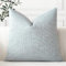 Artscope 1er Set Kissenbezug Einfarbig Wurfkissenbezug Leinen Kissenbezüge 40x40cm Moderne Dekokissen Kissenhülle Set Kissen Fall für Sofa Schlafzimmer Zuhause Dekor, Blau Grau