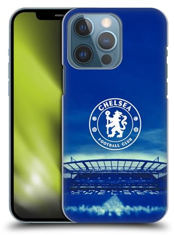 Head Case Designs Officially Licensed Chelsea Football Club Logo Retro Kit and Stadium Hard Back Case Compatible With Apple iPhone 13 Pro