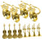 ibasenice Weihnachtsschmuck Mini-instrumenten-Set Geburts-s Miniatur-musikdekorationen Für Baum Wanddekoration