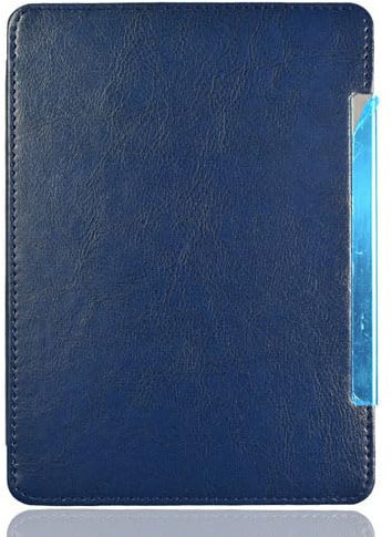 AKLiSa D01100 Étui en cuir avec fermeture magnétique pour Kindle 4 4ème Kindle 5 5ème Ebook Bleu marine