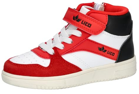 Lico Unisex Kinder Chad Vs High Sneaker, Weiss Rot Schwarz, 40 EU