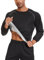 LAZAWG Sudore Sauna Suit per gli Uomini Sauna Camicia Body Shaper Dimagrante Fitness Plus Size Sauna Suit Mens Sweat Suits Esercizio Palestra, Nero , XXL