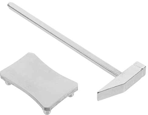 DOITOOL Kleiner Multifunktionshammer mit Stahlkopf und Unterlage Robuster Kleiner Hammer für Schmuckreparatur Polsterarbeiten und Heimwerker Einsatz Handlich und Tragbar
