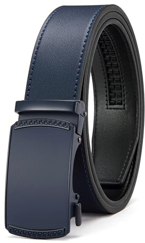 CHAOREN Gürtel Herren - Automatik Ledergürtel ohne Löcher für Herren Business Anzug - Größe Angepasst (Breit 35mm)