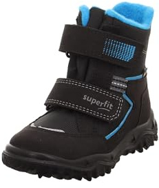 Superfit Husky 0000 - Stivali da neve Gore-Tex con imbottitura calda, 39 EU, colore: Nero/Turchese, Nero Turchese 0000, 39 EU