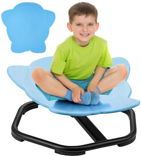 GROWNEER Sensory Swivel Chair for Kids, 360° Spining Seat ADHD Chair Elephant Autism Balance Toys for Boys Girls Toddler Wobble Sit Play Equipment Training Body Coordination