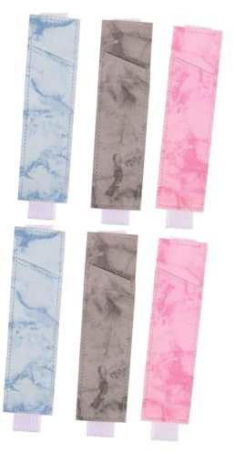 jojofuny 6pcs Pen Sleeve Elastic Band for Notebook Pen Holder Scratch Resistant Pouch