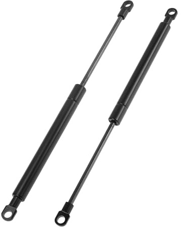 X AUTOHAUX Lot de 2 vérins à gaz 300 mm - 150 N/15 kg - En acier au carbone noir - Pour boîte à outils de voiture de camping-car, couvercle de boîte de rangement, couvercle de porte d'armoire