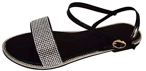 women's sandals & slides Women's Sandals & Slides Open Toe Walking Shoes Lightweight Arch Support Wide Fit Comfortable Casual Flat/chunky Footwear Fashion Slingback Non Slip Cushion Black 8