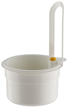 Tong Li Press to automatically dump kitchen sink, food waste collection processor, faucet hanging, multifunctional kitchen drain basket, with bottom release drainage filter. (white)