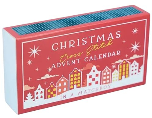 Crochet Advent Calendar 2025 DIY Stickstößel Cross Stitch Craft Kit für Anfänger Weihnachten Countdown -Kalender handgefertigte Dekoration für Kinder und Erwachsene